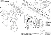Bosch 0 602 492 435 EXACT 459 Cordless Screw Driver Spare Parts